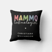 カスタムマンモ技術者マンモグラフィ技術 クッション (裏面)