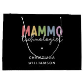 カスタムマンモ技術者マンモグラフィ技術 ラージペーパーバッグ (裏面)