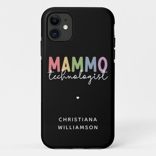 カスタムマンモ技術者マンモグラフィ技術 Case-Mate iPhoneケース (裏面)