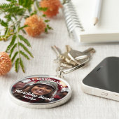 カスタムマーチングバンド写真高校精神 キーホルダー (側面)