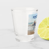 カスタムマートルビーチ変更ビーチ土産 ショットグラス (左)