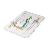 カスタムマーメイドロブスターヴィンテージ沿岸 バスマット (アングル)