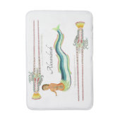 カスタムマーメイドロブスターヴィンテージ沿岸 バスマット (正面縦)