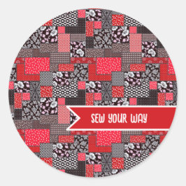 カスタムミシン パッチワーク Sew Your Way デザイン ラウンドシール