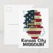 カスタムミズーリ州ホリディポストカード シーズンポストカード (正面/裏面)