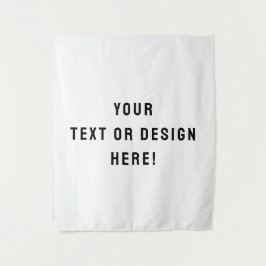 カスタムミディアムタペストリー – ホワイト&パーソナライズされた タペストリー