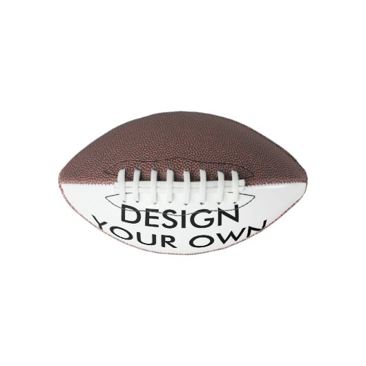 カスタムミニサパーソナライズされたイズ9' x 7"サッカー アメリカンフットボール (正面)