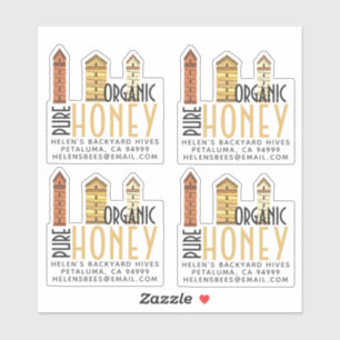 カスタムミニハイブ純オーガニック蜂蜜ラ澄んベル シール