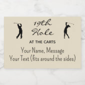 カスタムミニボトル19thホールゴルフ(10)ミニ リキュールボトルラベル (シングルラベル)