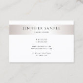 カスタムミニマエレガントモダントレンディーテンプレート 名刺 (正面)