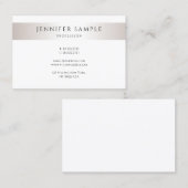 カスタムミニマエレガントモダントレンディーテンプレート 名刺 (正面/裏面)