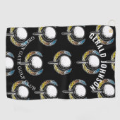 カスタムミニマエレガントリストゴルフデザイン ゴルフタオル (横)