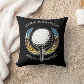 カスタムミニマエレガントリストゴルフモノグラムデザイン クッション (ブランケット)