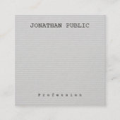 カスタムミニマエレガントリストプロフェッショナルテンプレート スクエア名刺 (正面)