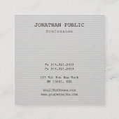 カスタムミニマエレガントリストプロフェッショナルテンプレート スクエア名刺 (裏面)