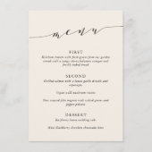 カスタムミニマクラシックリストクリームブラック結婚ズ メニュー (正面)