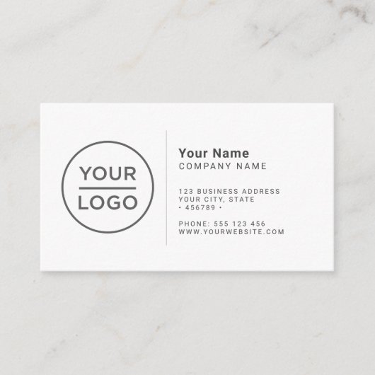 カスタムミニマシンプルリスト任意のカラー名刺 エンクロージャーカード (正面)