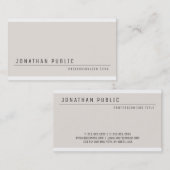 カスタムミニマモダンエレガントリストテンプレート 名刺 (正面/裏面)