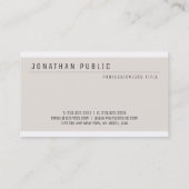 カスタムミニマモダンエレガントリストテンプレート 名刺 (裏面)