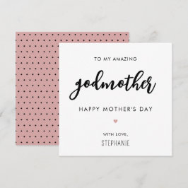 カスタムミニマモダンリストの母の日 カード