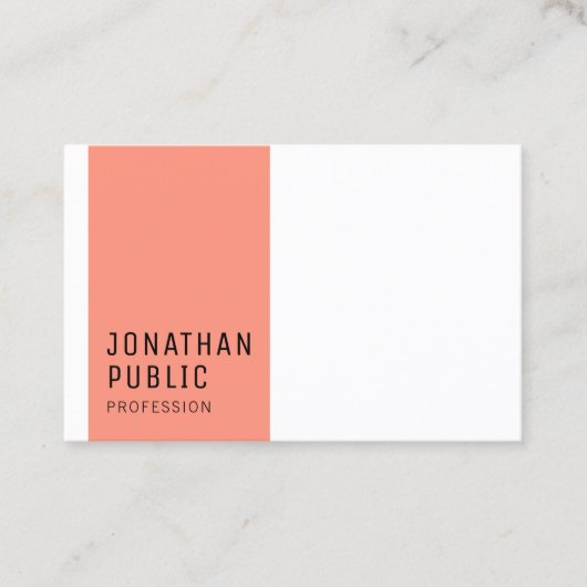 カスタムミニマモダンリストエレガントテンプレートトレンディー 名刺 (正面)