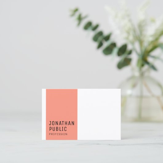 カスタムミニマモダンリストエレガントテンプレートトレンディー 名刺 (スタンド正面)