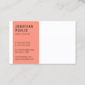 カスタムミニマモダンリストエレガントテンプレートトレンディー 名刺 (裏面)