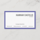 カスタムミニマモダンリストタイポグラフィ 名刺 (裏面)