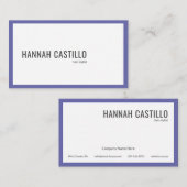 カスタムミニマモダンリストタイポグラフィ 名刺 (正面/裏面)