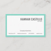 カスタムミニマモダンリストタイポグラフィ 名刺 (裏面)