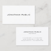 カスタムミニマモダンリストテンプレートパーソナライズされた 名刺 (正面/裏面)