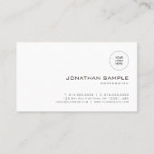 カスタムミニマモダンリストテンプレートプロフェッショナル 名刺 (裏面)