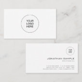 カスタムミニマモダンリストテンプレートプロフェッショナル 名刺 (正面/裏面)