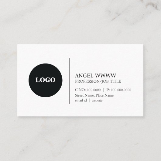 カスタムミニマモダンリストプロフェッショナル平野 名刺 (正面)