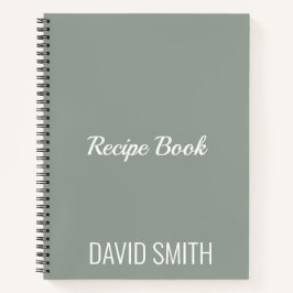 カスタムミニマモダンリストレシピ ノートブック