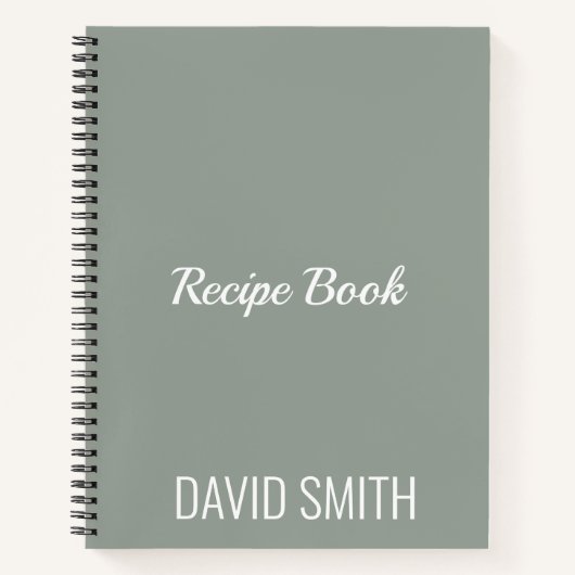 カスタムミニマモダンリストレシピ ノートブック (正面)