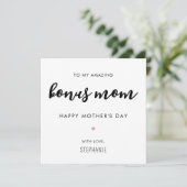 カスタムミニマモダンリスト母母の日 カード (スタンド正面)