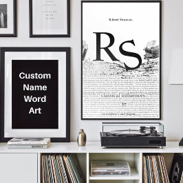 カスタムミニマモダンリスト白黒抽象芸術 ポスター