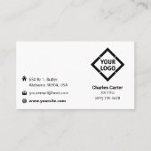 カスタムミニマモダンリスト 名刺 (正面)