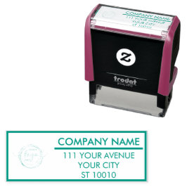 カスタムミニマモダンリストBlue Office セルフインキングスタンプ