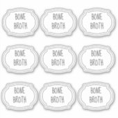 カスタムミニマリストファームハウスキャニングラベル シール (正面)