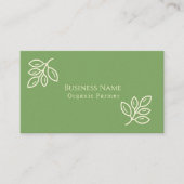 カスタムミニマリストSage Green名刺クリーン 名刺 (正面)