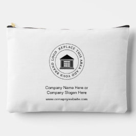 カスタムミニマルなシンプルビジネスロゴプロモーション アクセサリーポーチ