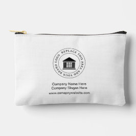 カスタムミニマルなシンプルビジネスロゴプロモーション アクセサリーポーチ