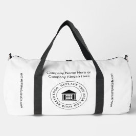 カスタムミニマルなシンプルビジネスロゴプロモーション ダッフルバッグ