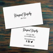 カスタムミニマルなソーシャルメディアカード 名刺