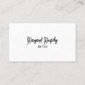 カスタムミニマルなソーシャルメディアカード 名刺 (正面)