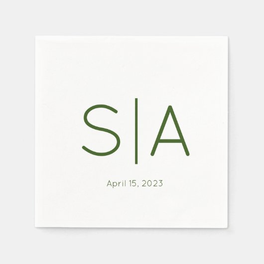 カスタムミニマルカクテルナプキンス スタンダードカクテルナプキン (正面)