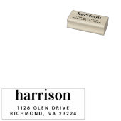 カスタムミニマルモダンタイポグラフィ差出人住所 ラバースタンプ (押印)