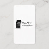 カスタムミニマルモダンロゴソーシャルメディアのアイコンChic 名刺 (裏面)